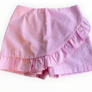 Lilly Pulitzer Faye Seersucker Pink White Striped